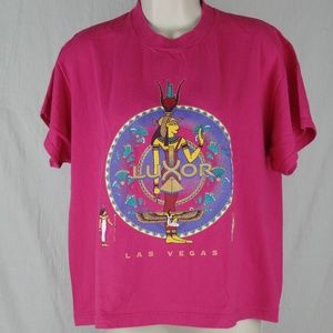 Egyptian Luxor 100% cotton pink tee shirt size medium large